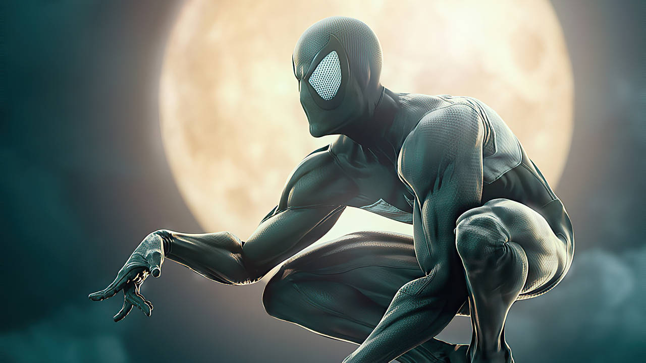 Black Spiderman Full Moon