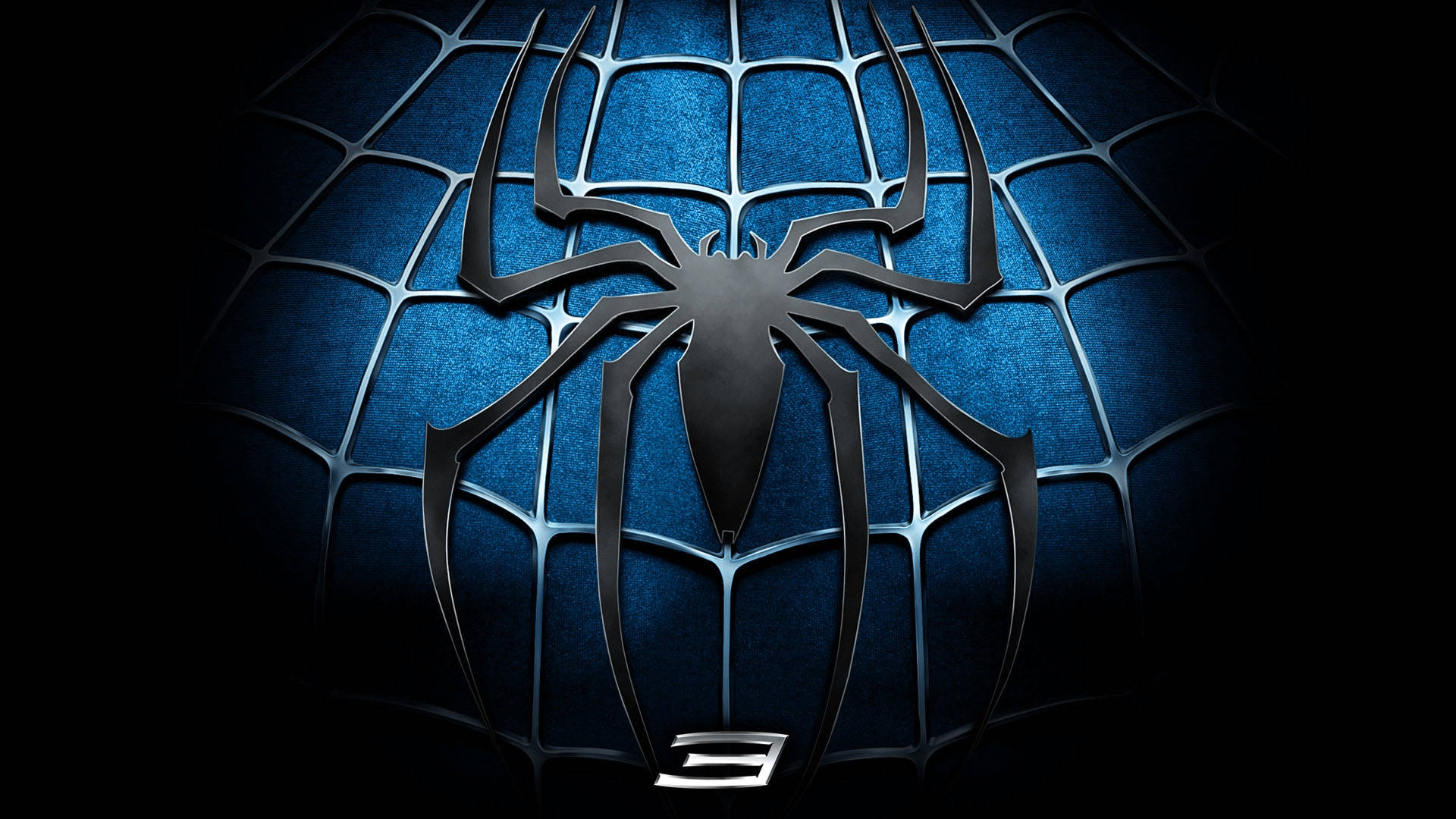 Black Spiderman Logo Background