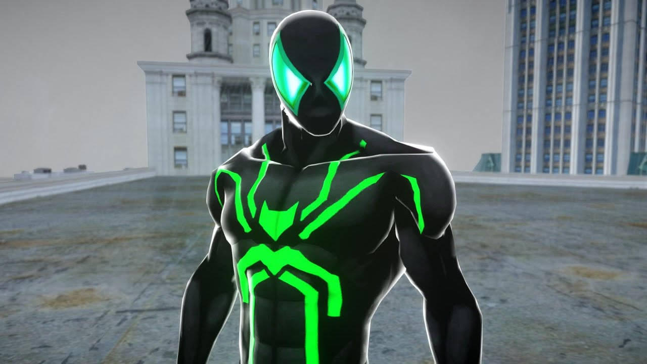 Black Spiderman Neon