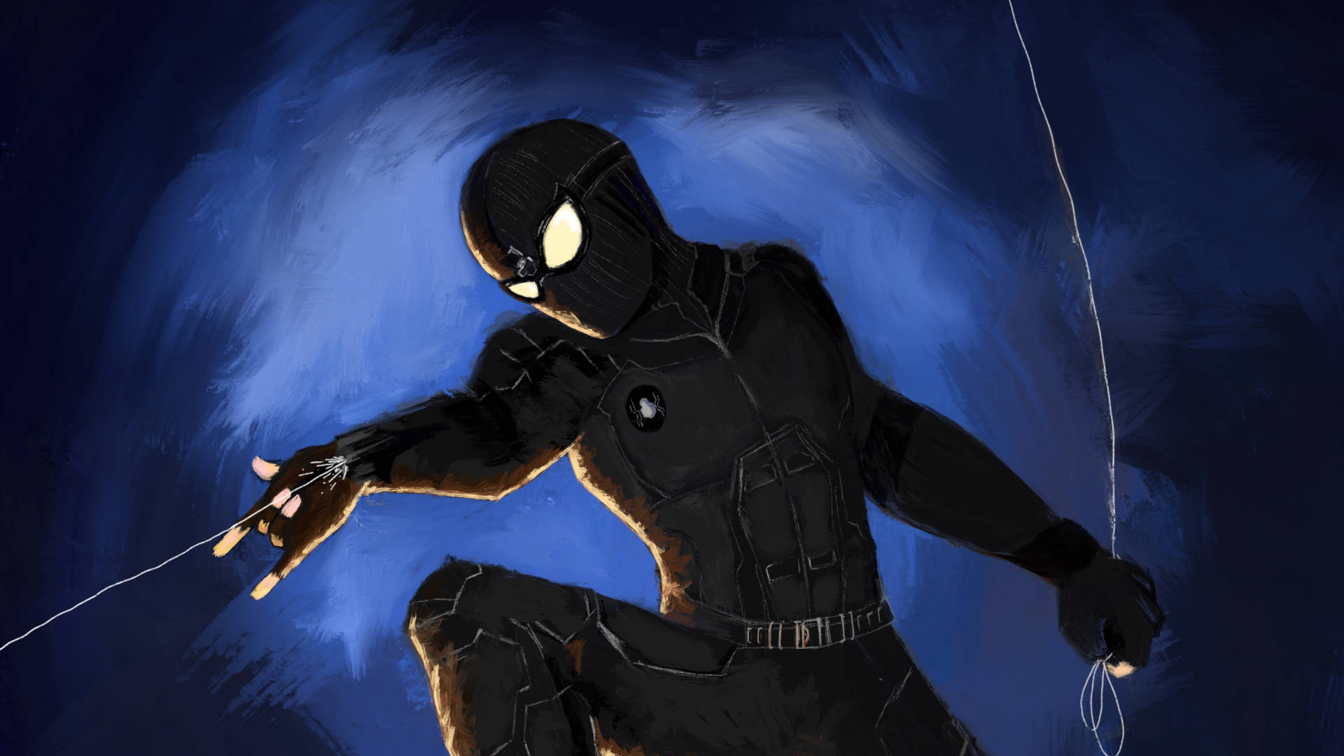 Black Spiderman Painting