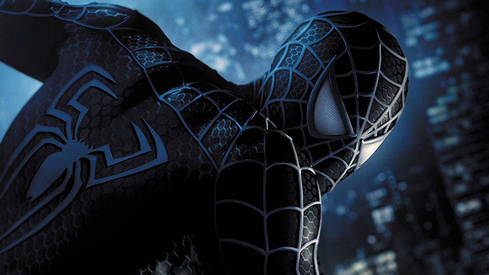 Black Suit Spider Man Background