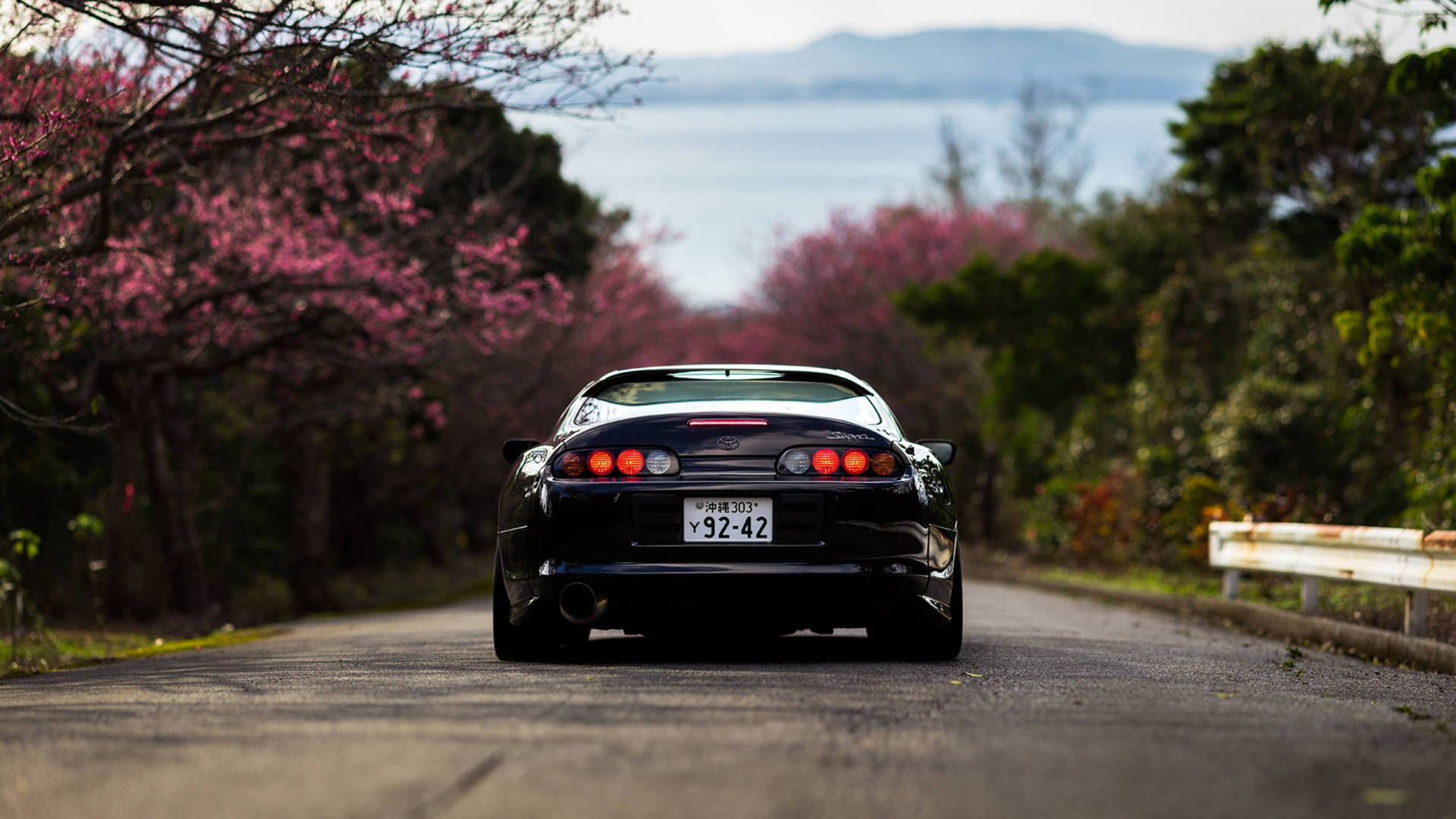 Black Supra Model Toyota 4k Background