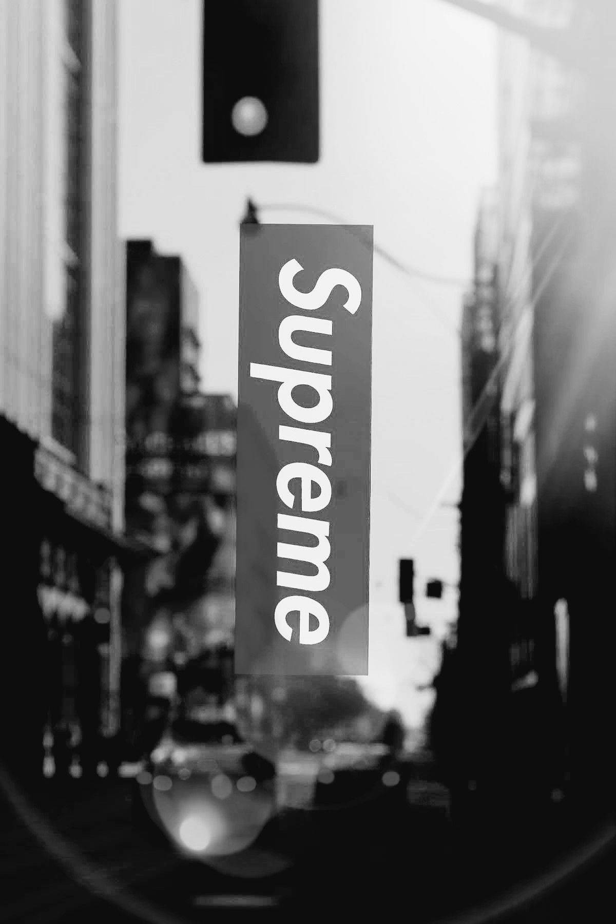 Black Supreme Greyscale Background