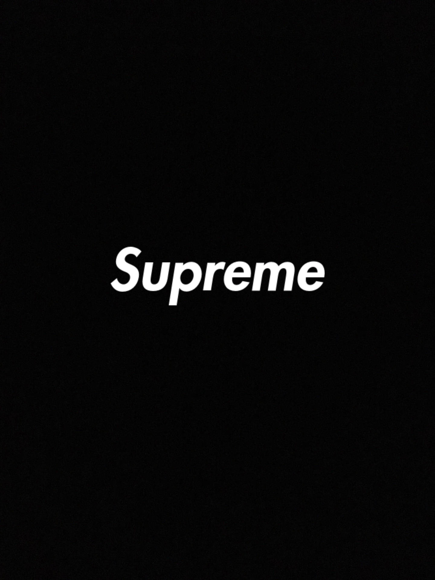Black Supreme In White Lettering Background