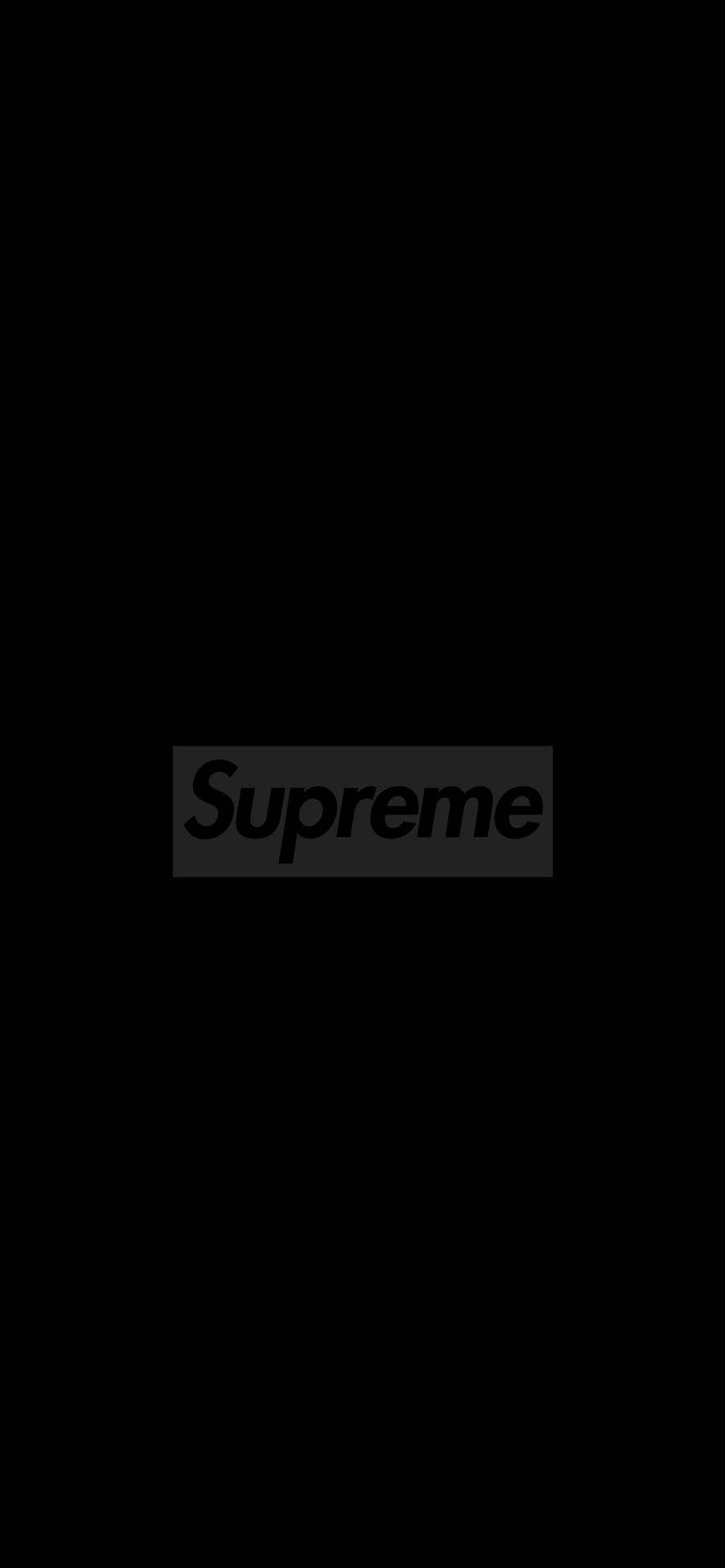 Black Supreme With Grey Border Background