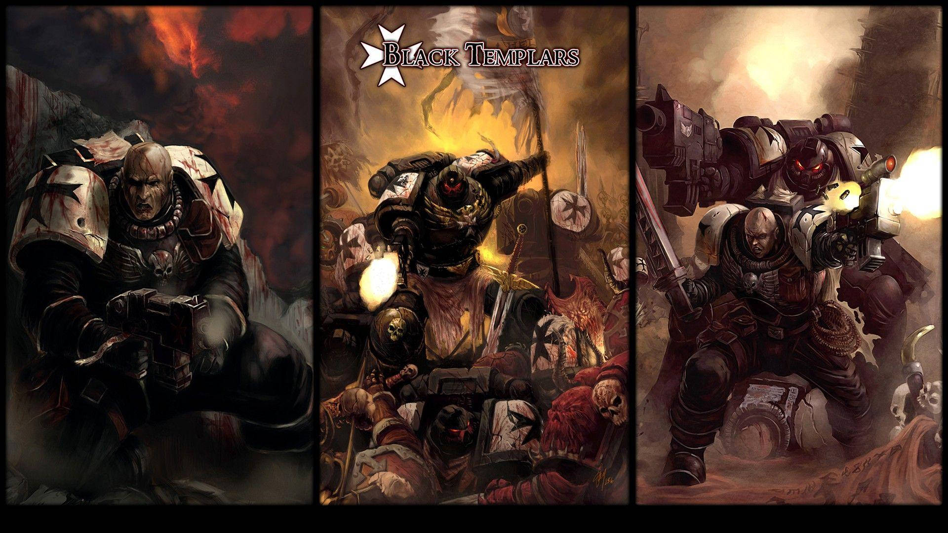 Black Templars Collage Warhammer 40k Hd Background