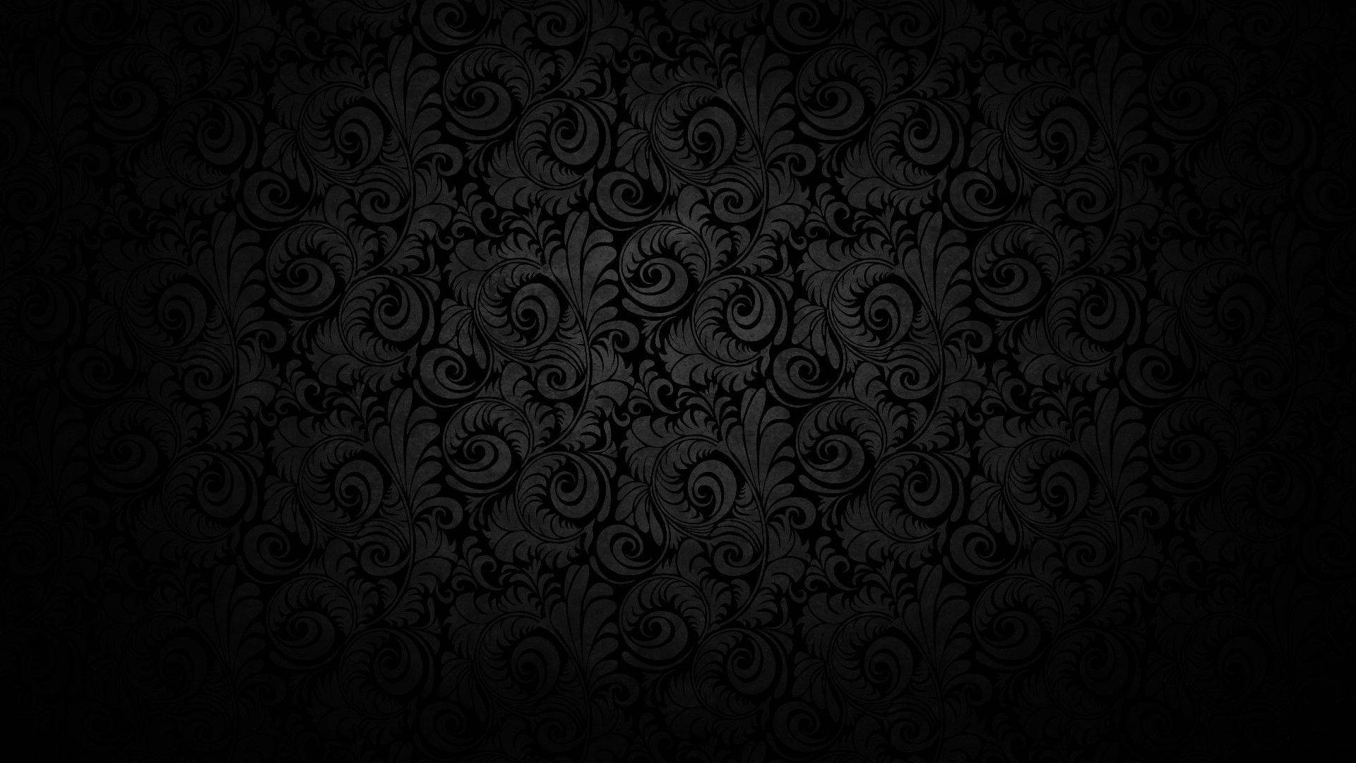 Black Texture Ornate Pattern Background