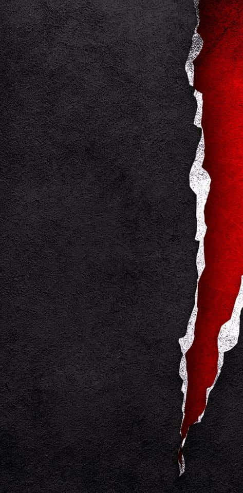 Black Torn Paper Crimson Color Background