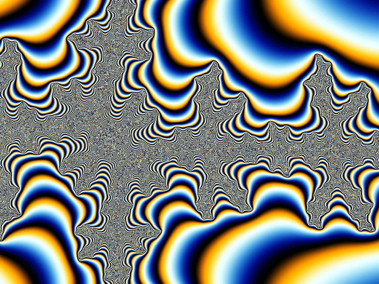 Black Trippy Kaleidoscope Background