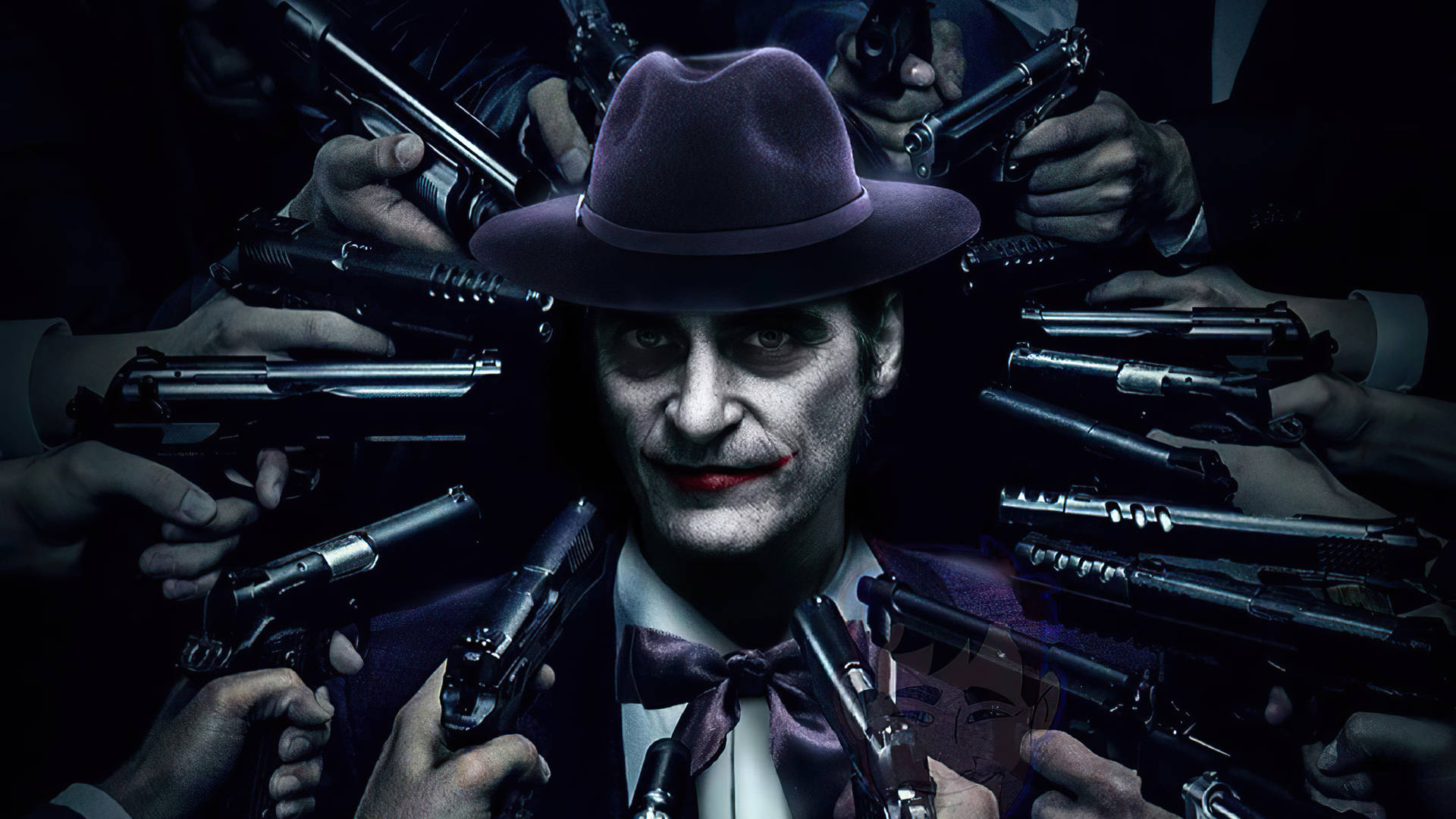 Black Ultra Hd Joker As A Gangster Background
