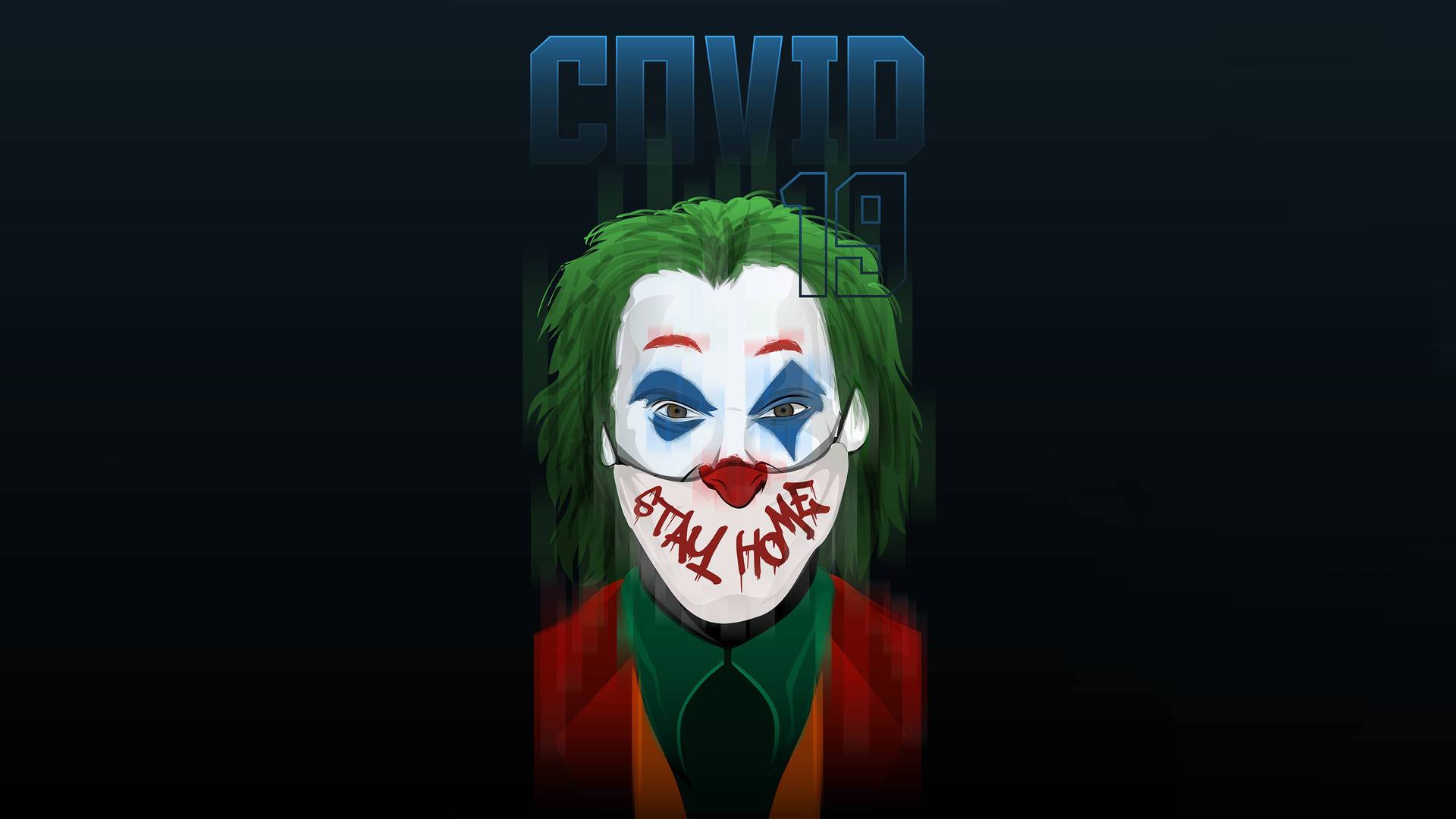 Black Ultra Hd Joker For Covid Awareness Background