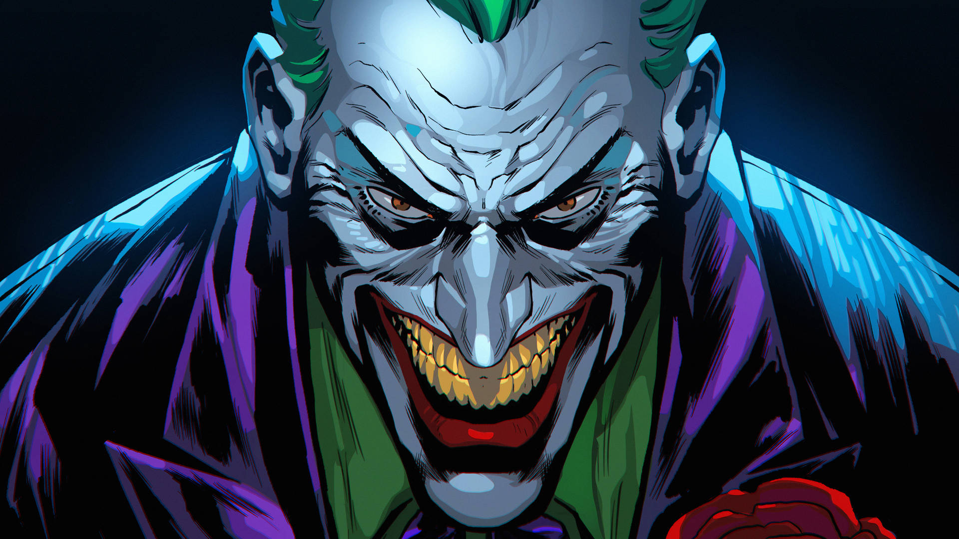 Black Ultra Hd Joker Iconic Smile Background