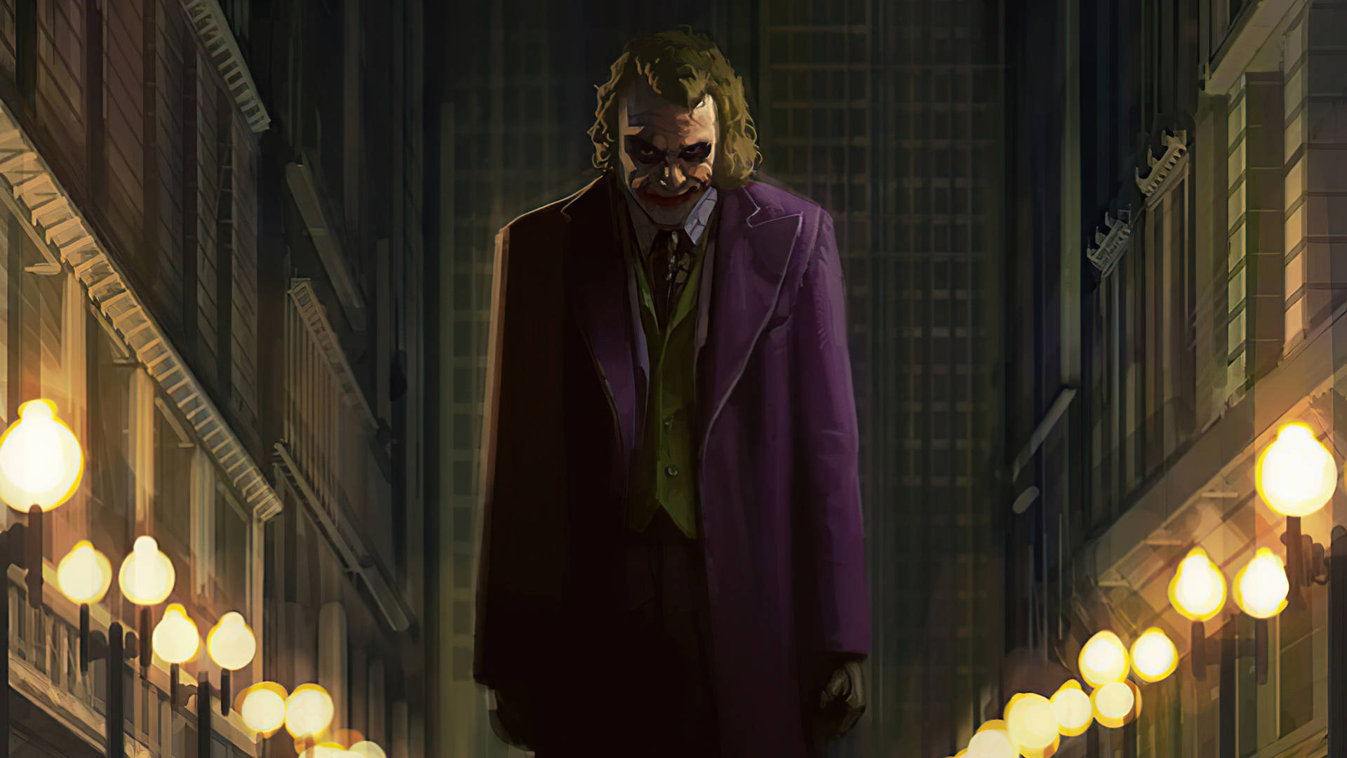 Black Ultra Hd Joker In Gotham Background