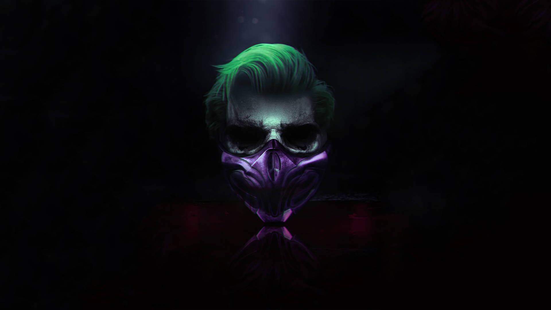 Black Ultra Hd Joker Wearing Purple Mask Background