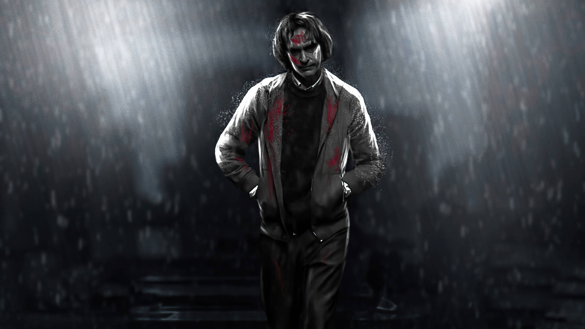 Black Ultra Hd Joker With Blood Stains Background