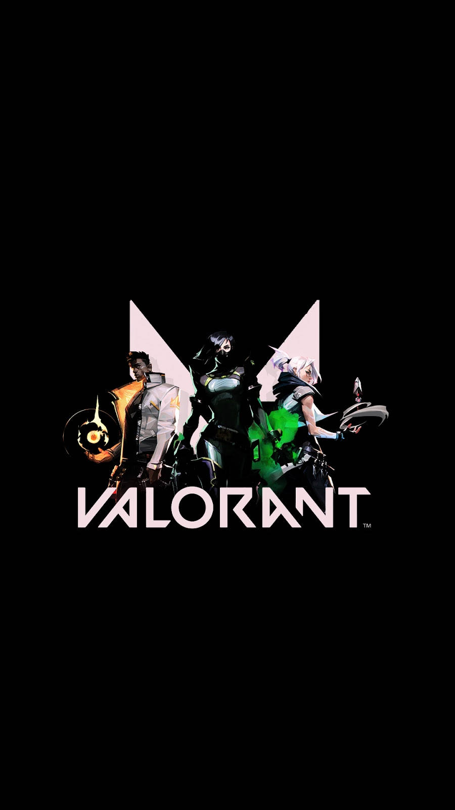 Black Valorant Iphone Background