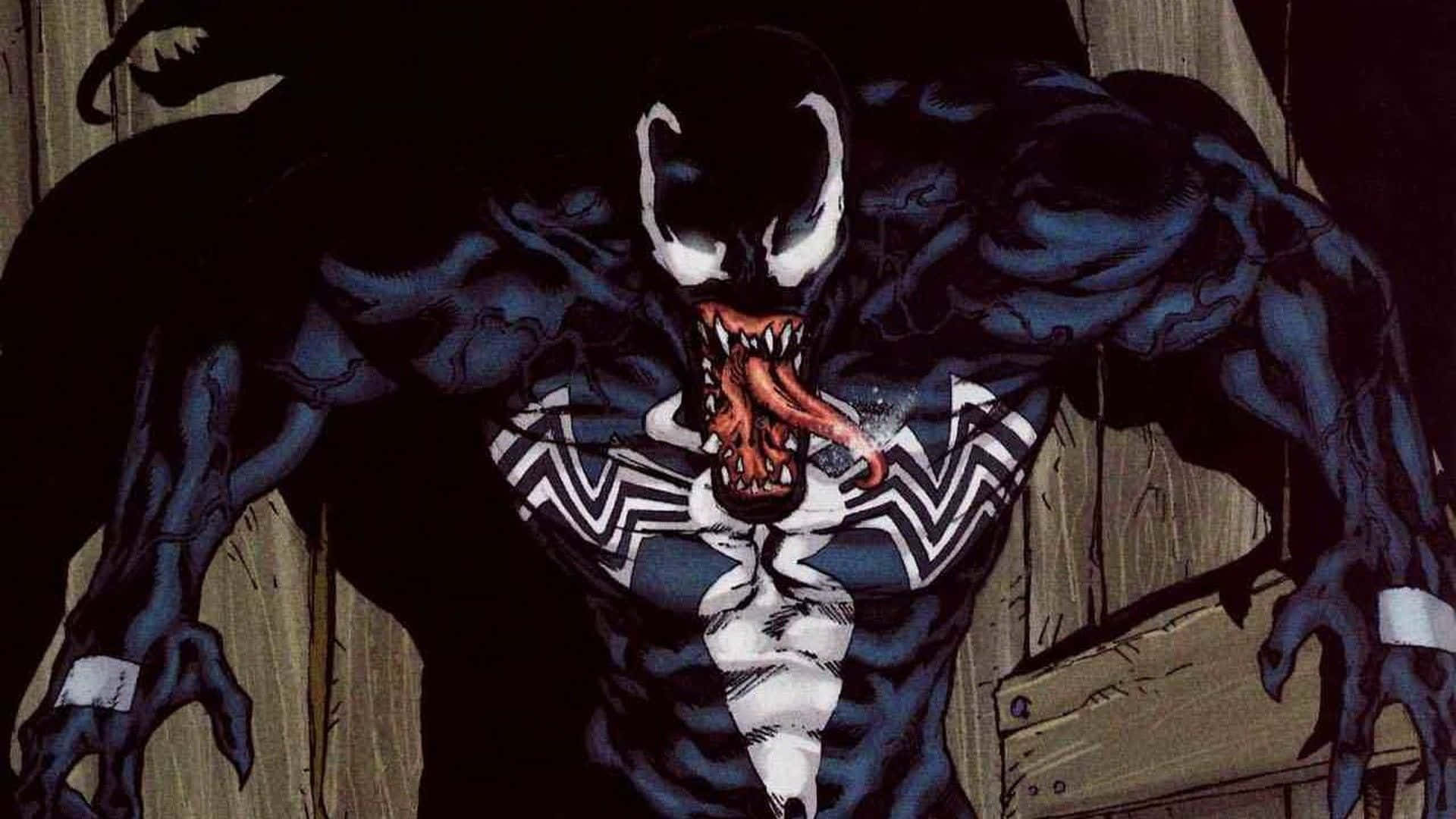 Black Venom Comic Background
