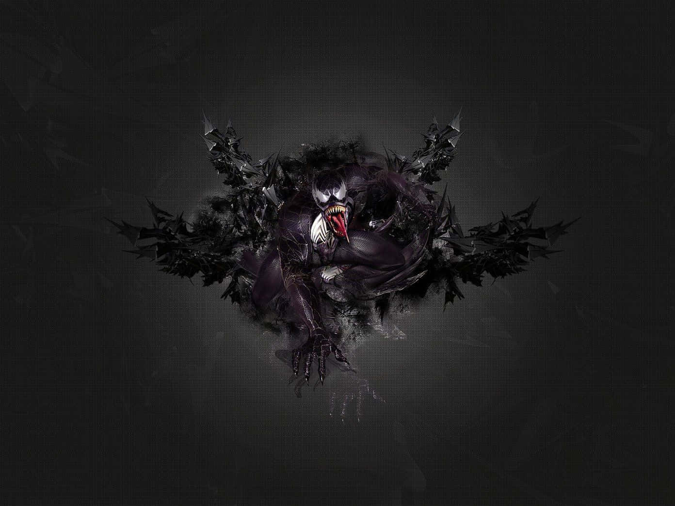 Black Venom Monster Background