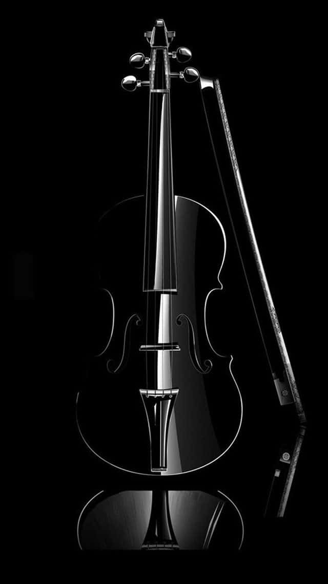 Black Violin Musical Instrument Portrait Background