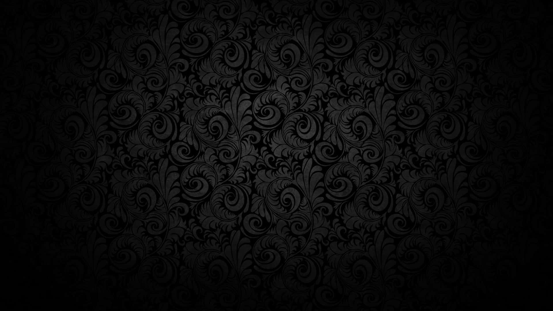 Black Wallpaper With Swirls And Swirls Background