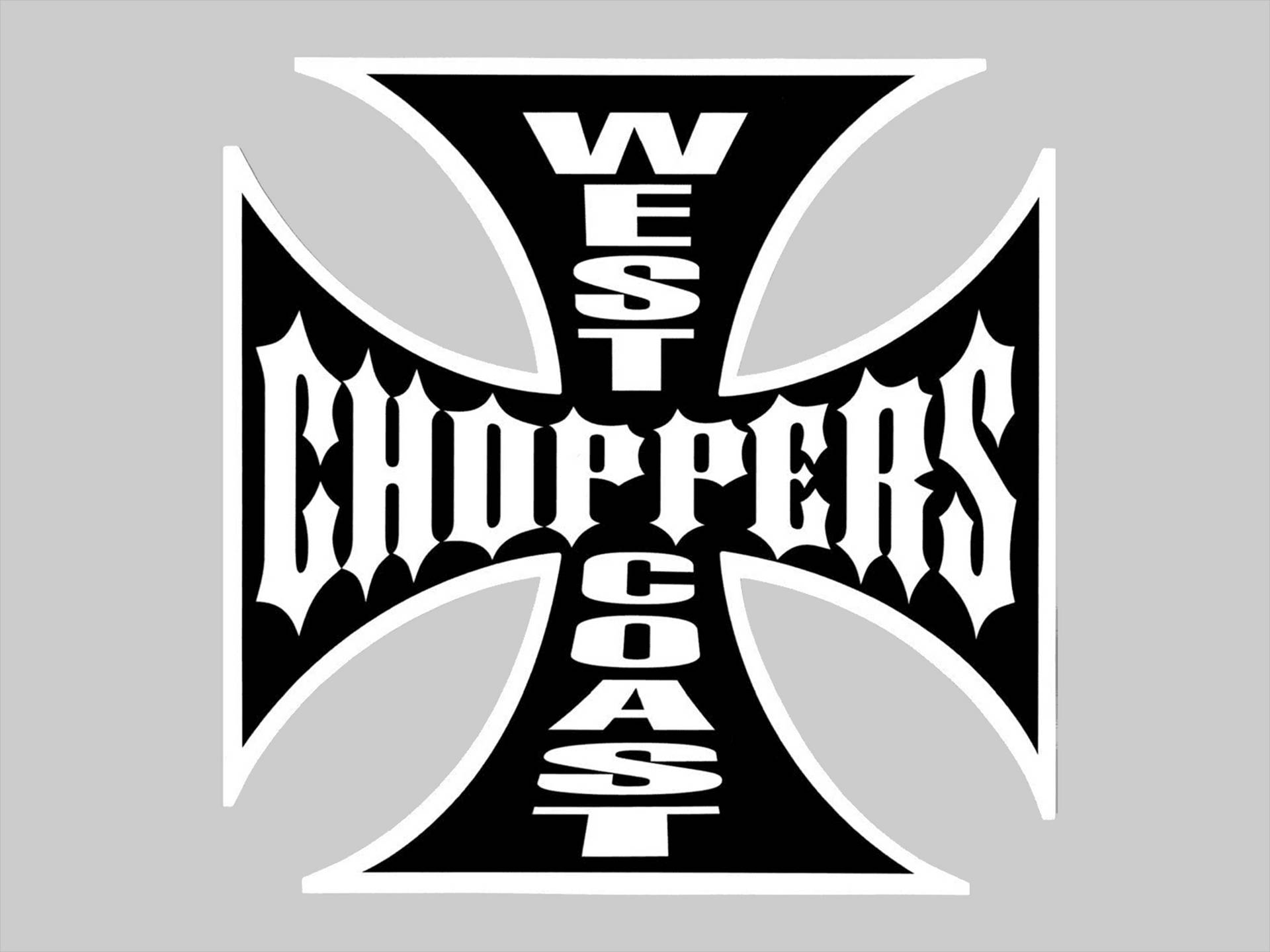 Black West Coast Choppers Symbol Background