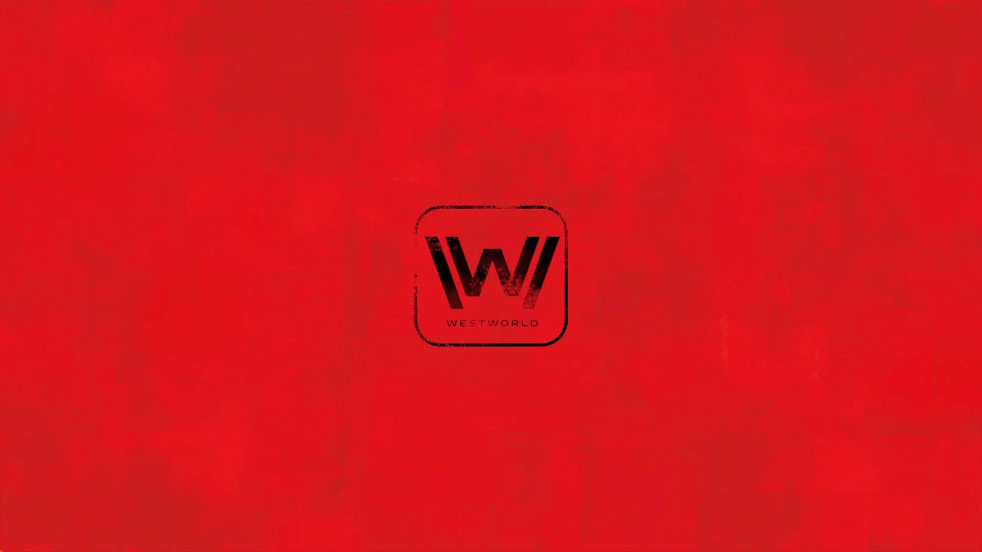 Black Westworld Logo In Red Background