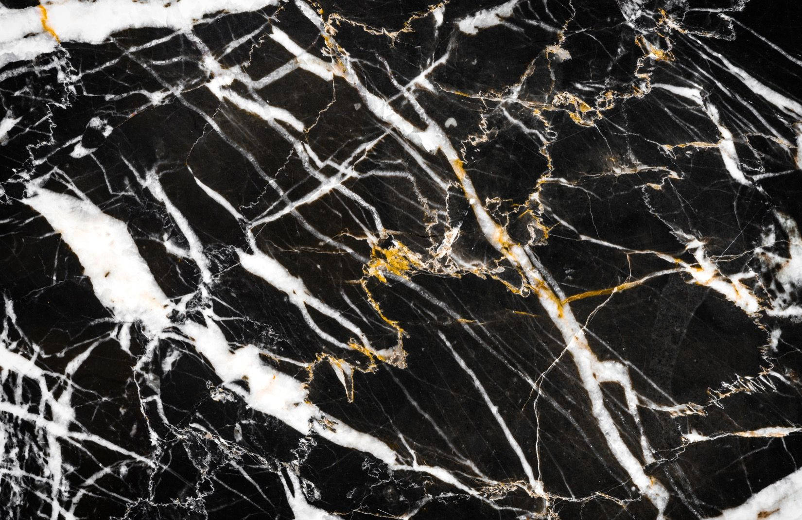 Black White Gold Marble Background