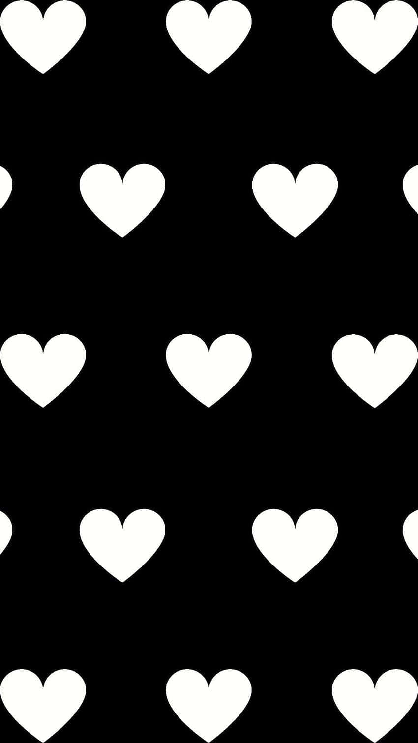 Black White Heart Iphone Background