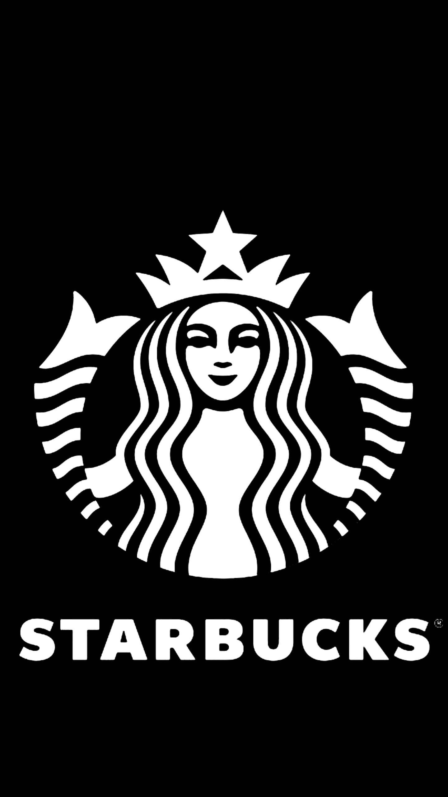 Black White Starbucks Iphone Background