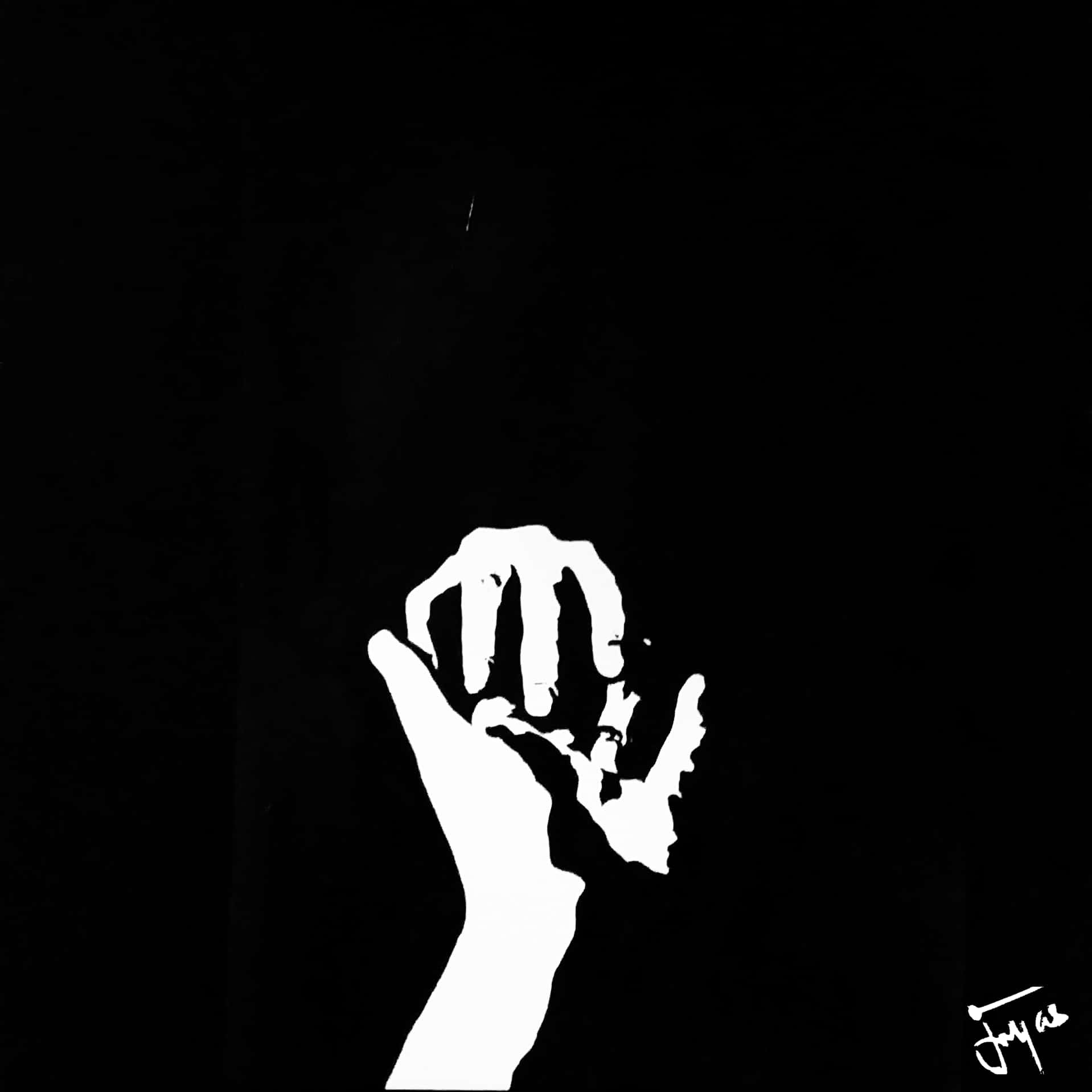 Black White Vulnerable Hands Background