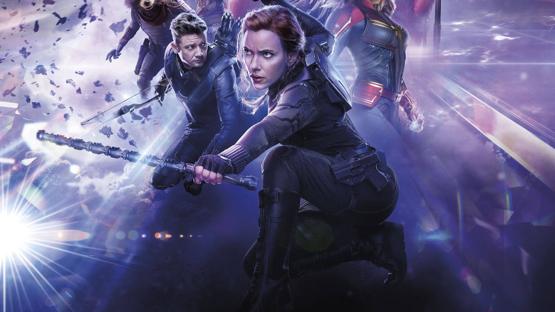 Black Widow Avengers Endgame Film Background
