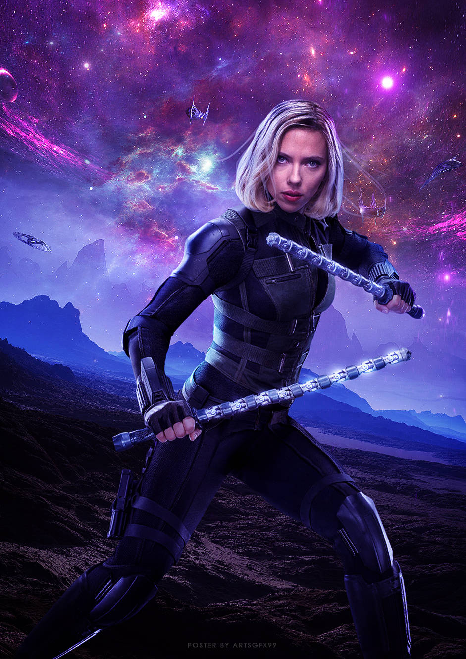 Black Widow Marvel Infinity War Background