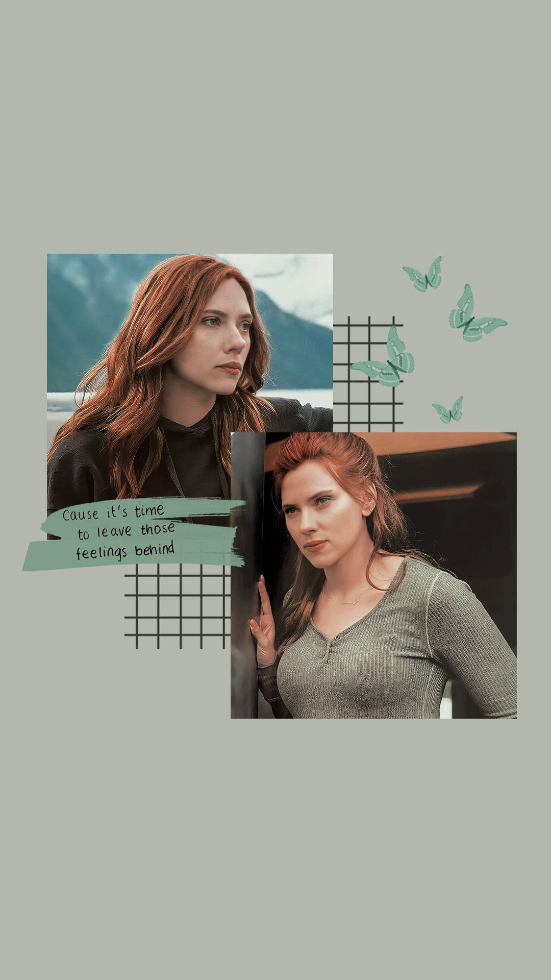 Black Widow Time To Leave Quote Background