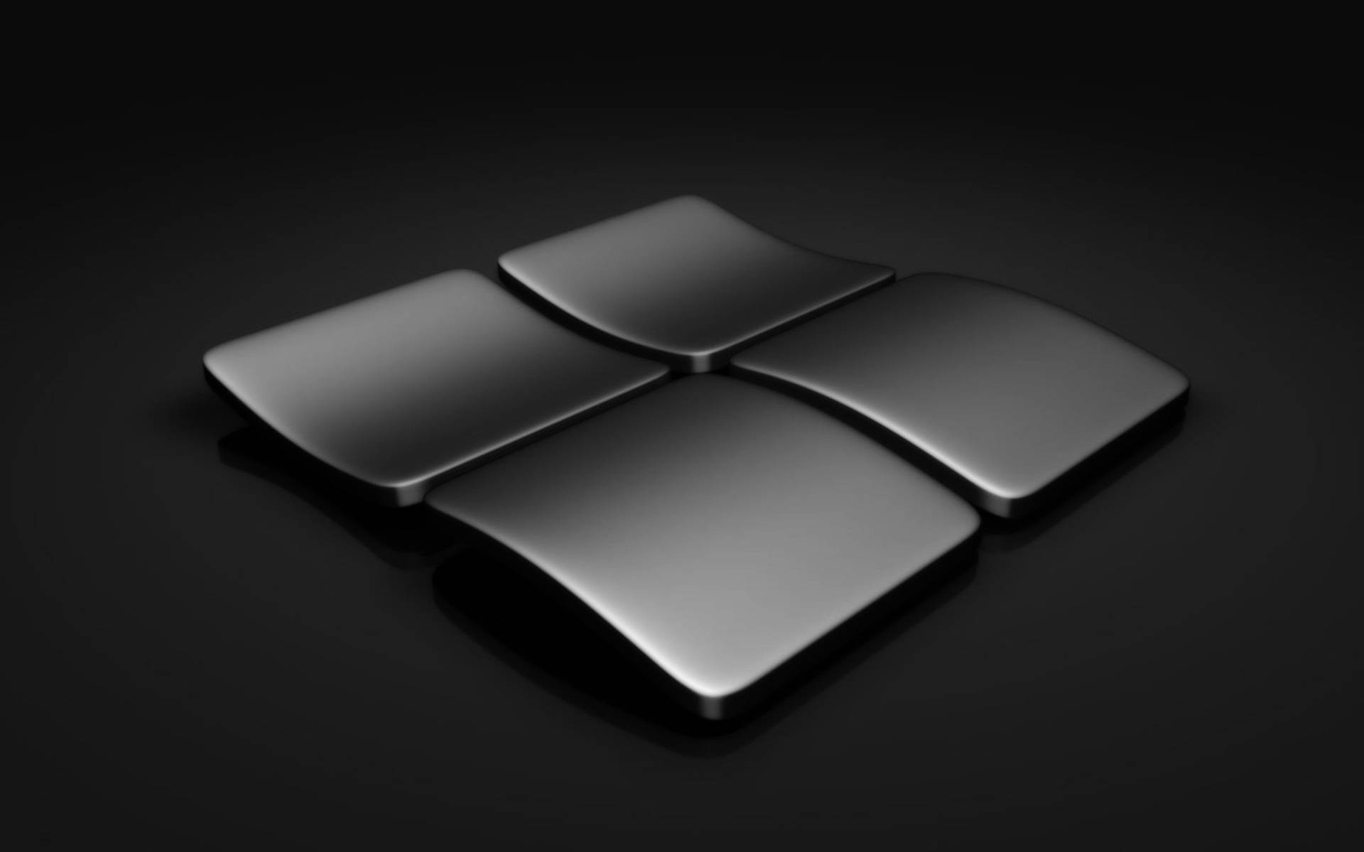 Black Windows 10 Hd 3d Steel Background