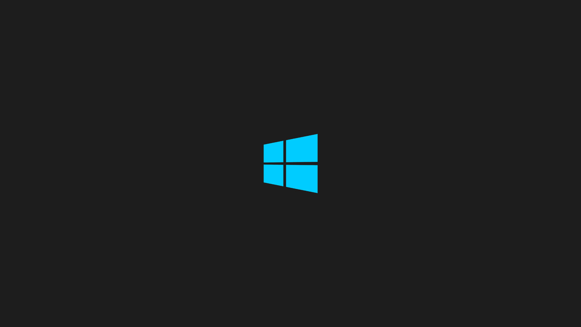 Black Windows 10 Hd Blue Logo Background
