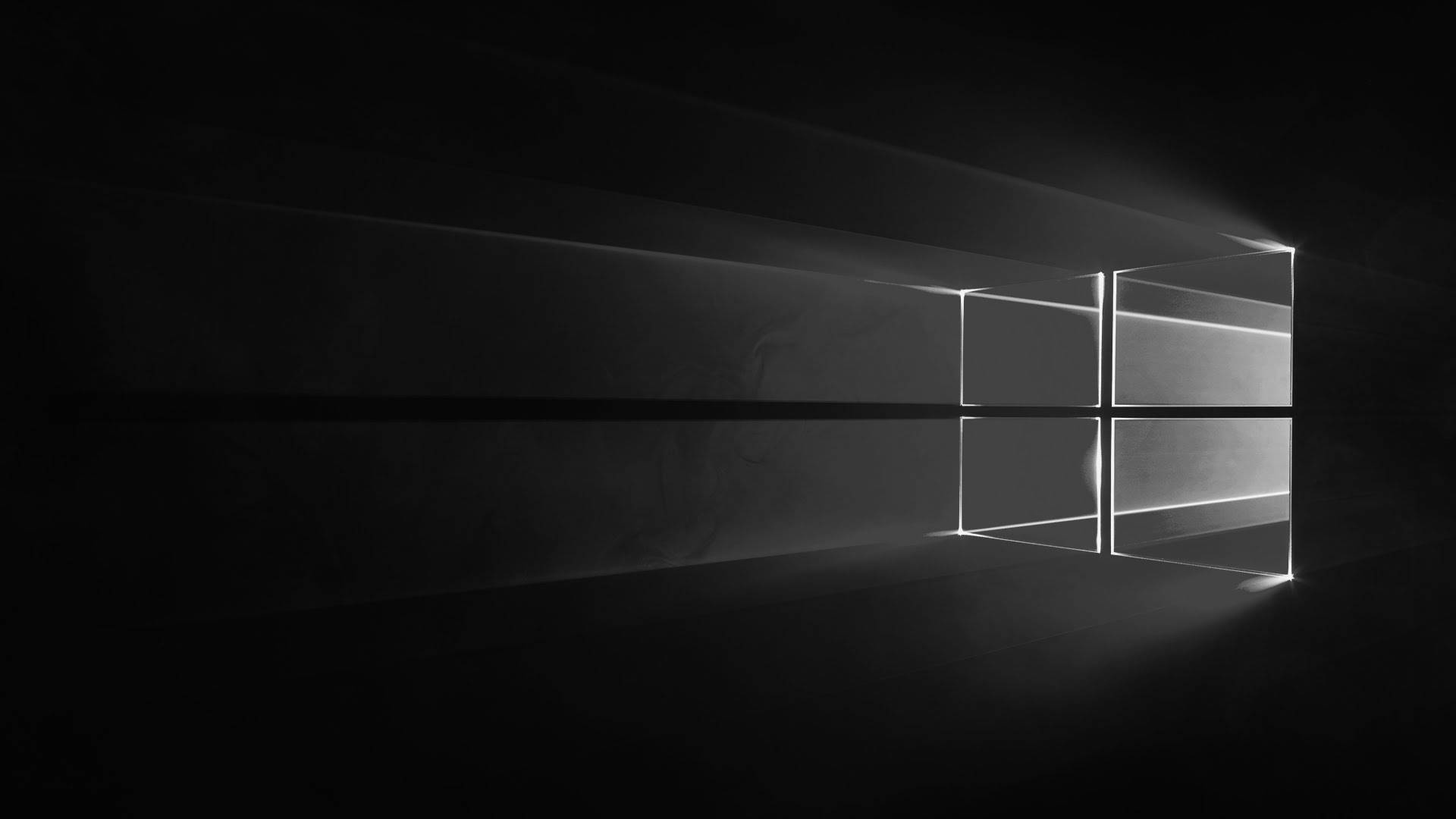 Black Windows 10 Hd Logo Background