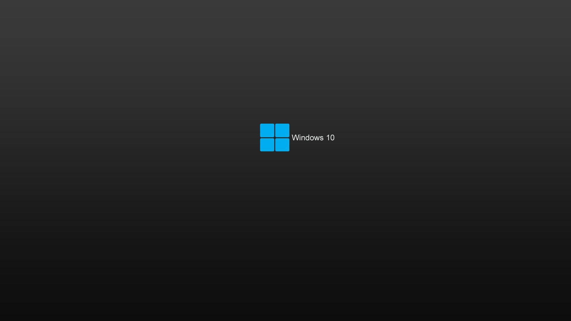 Black Windows 10 Hd Simple Background Background