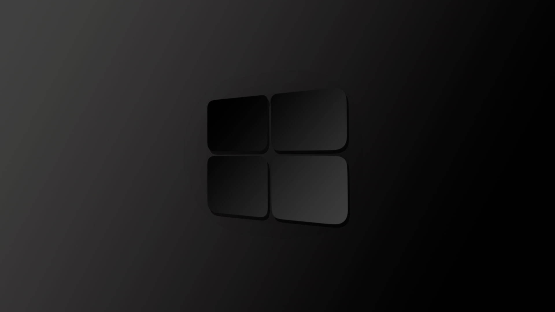 Black Windows 10 Hd With Shadow Background