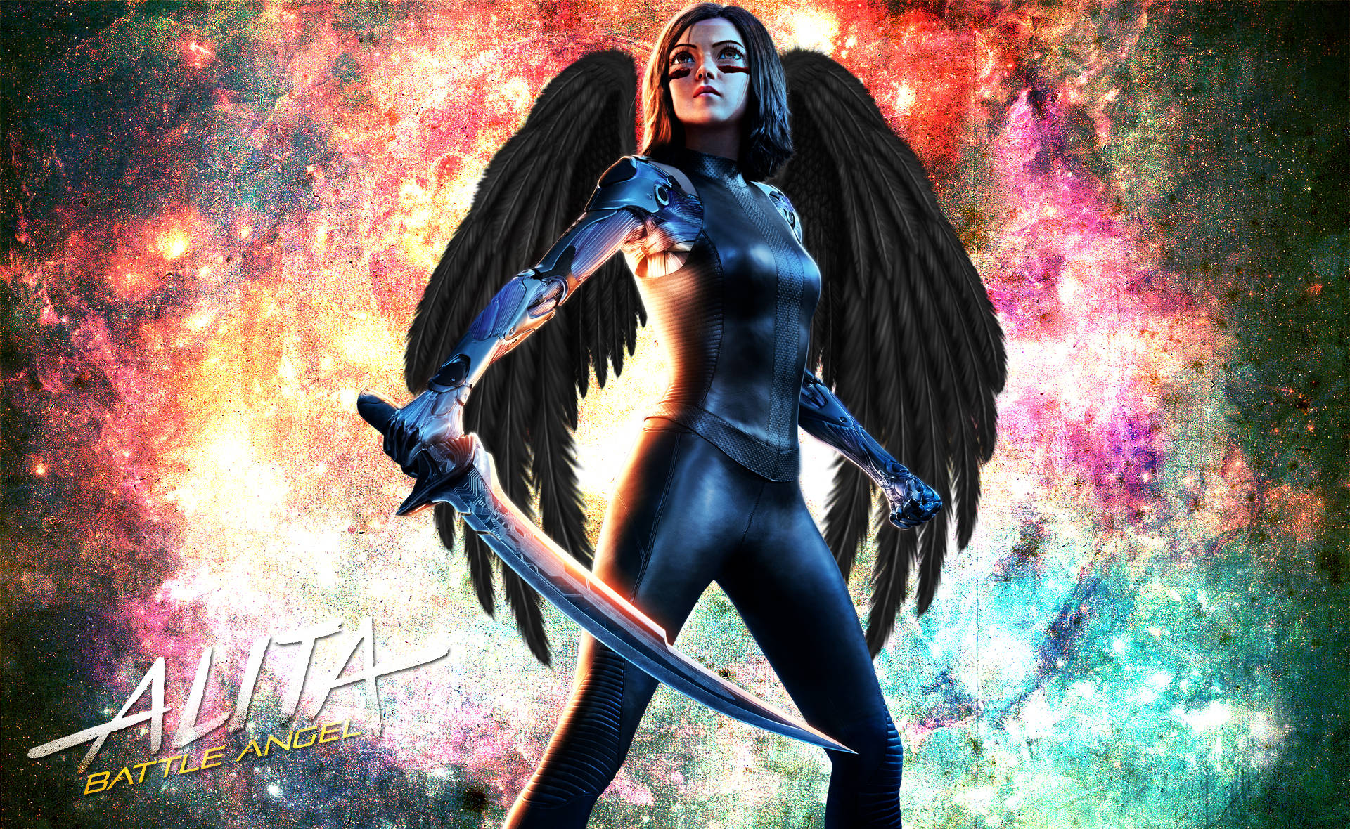 Black Wings Alita: Battle Angel Background