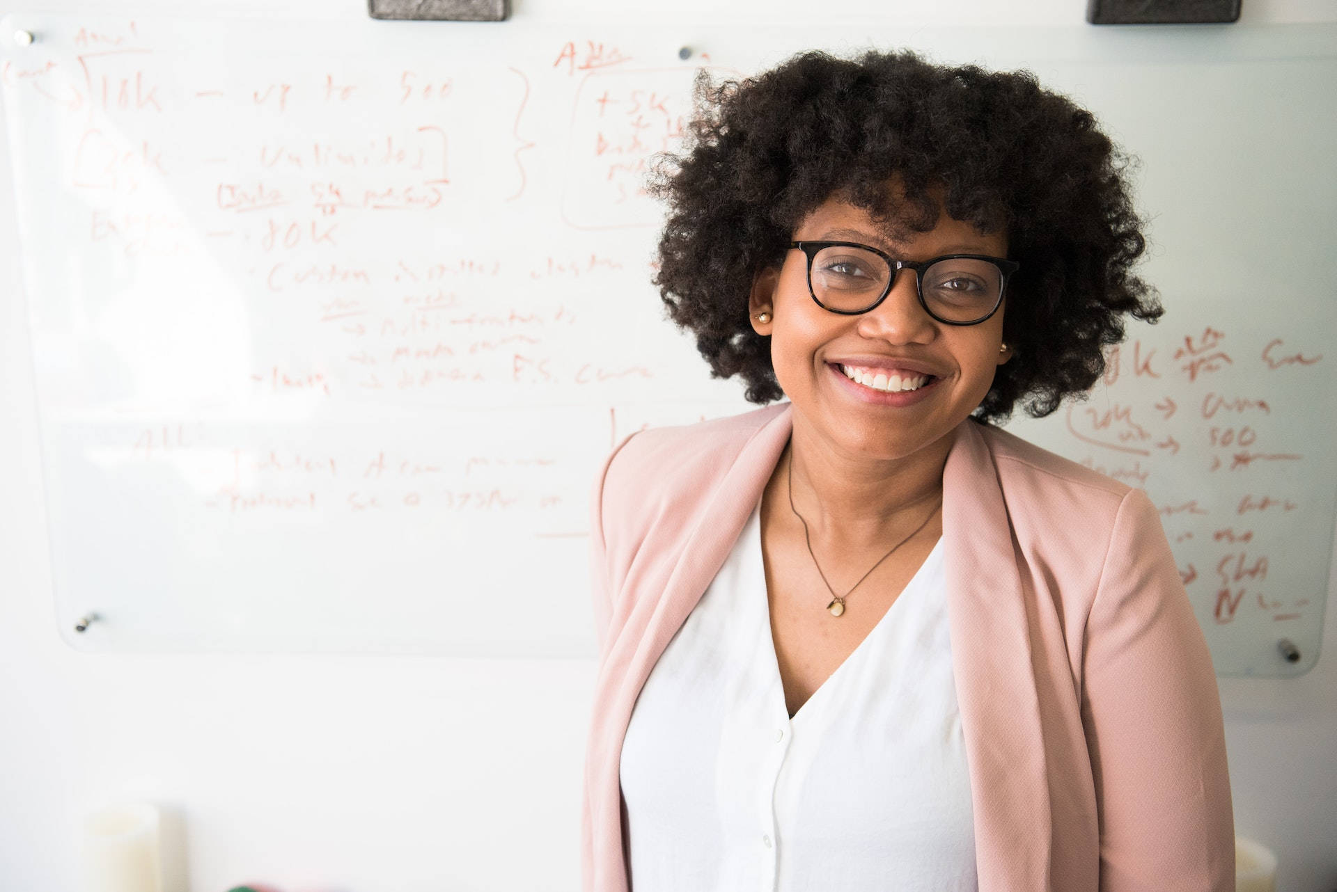 Black Woman Business Casual Look Background