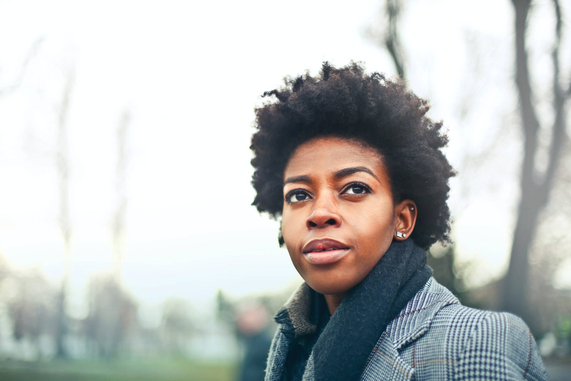 Black Woman Natural Afro Hair