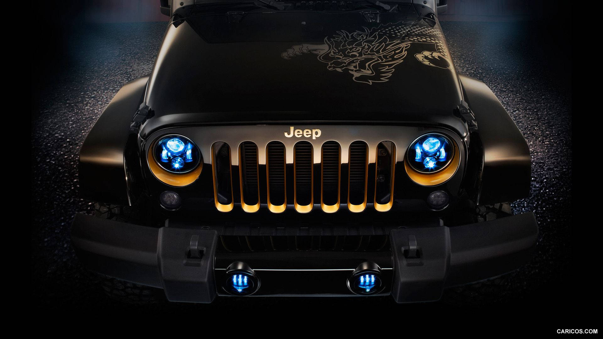 Black Wrangler Jeep Background