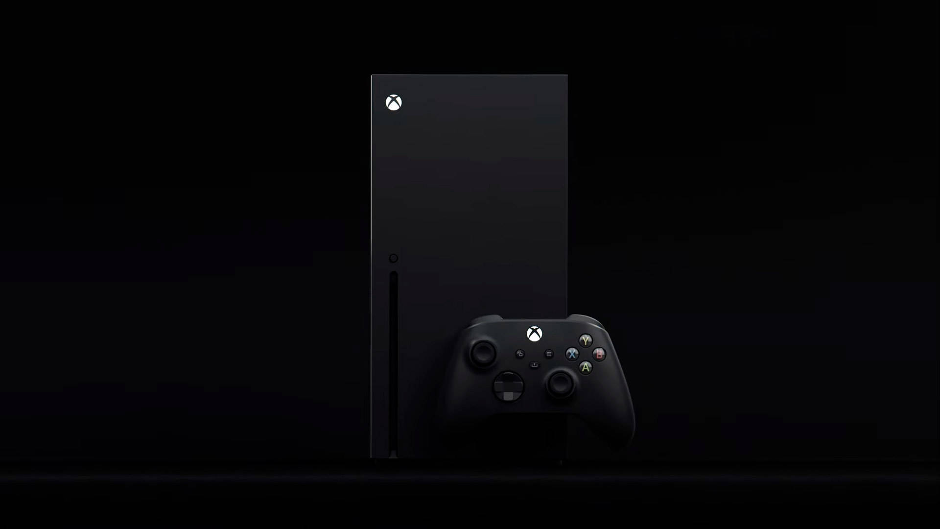 Black Xbox One X Console And Controller Background