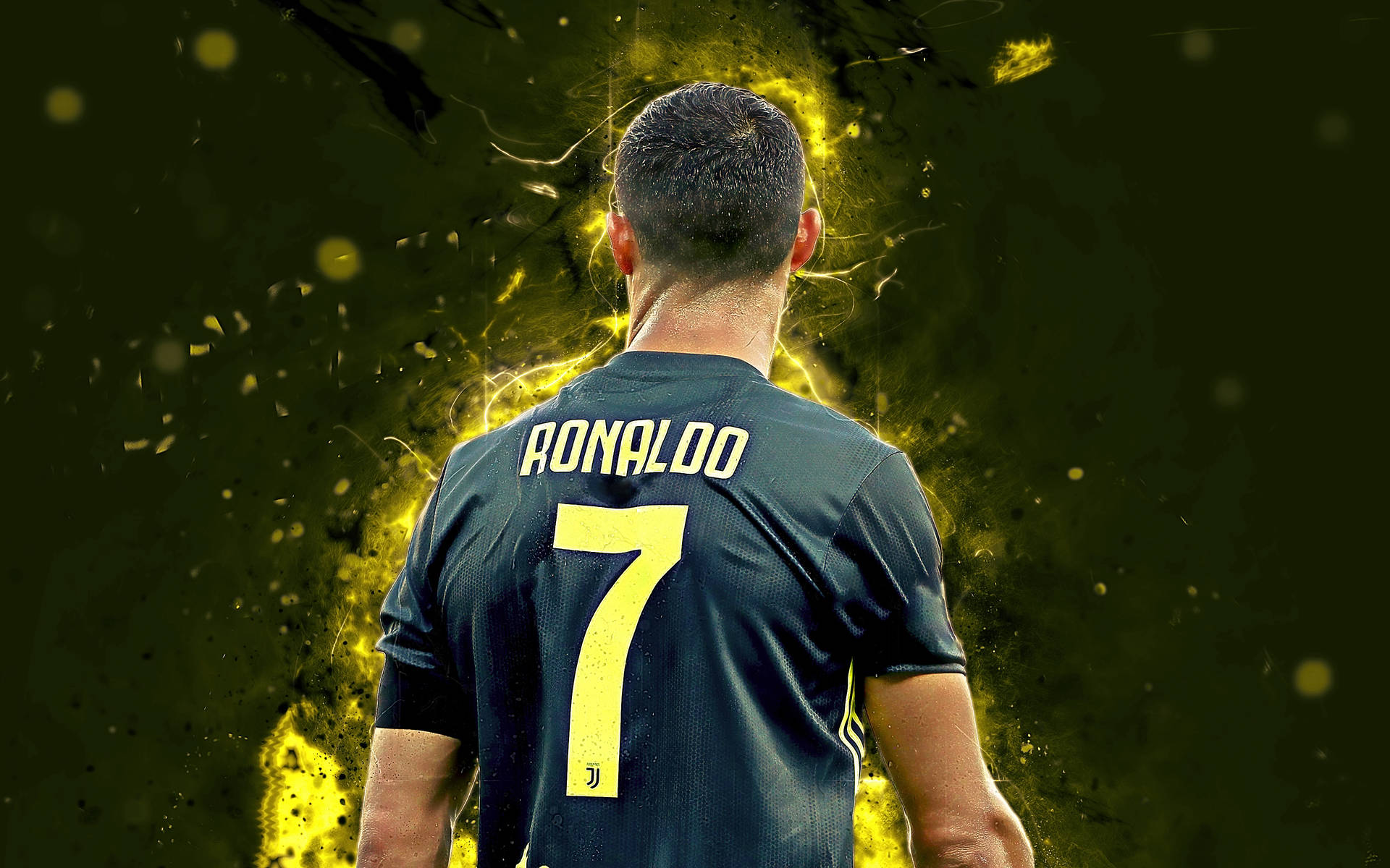 Black Yellow Jersey Cristiano Ronaldo Hd 4k Background