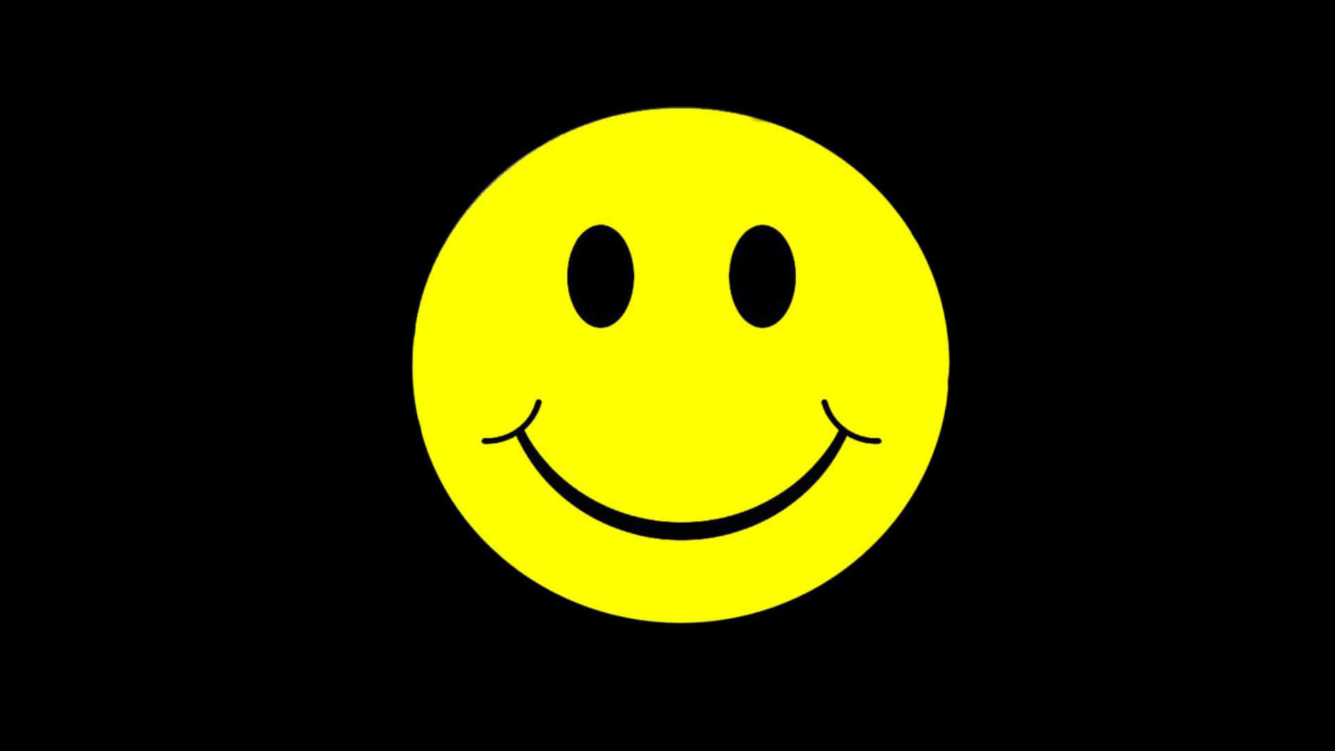 Black Yellow Smile Background