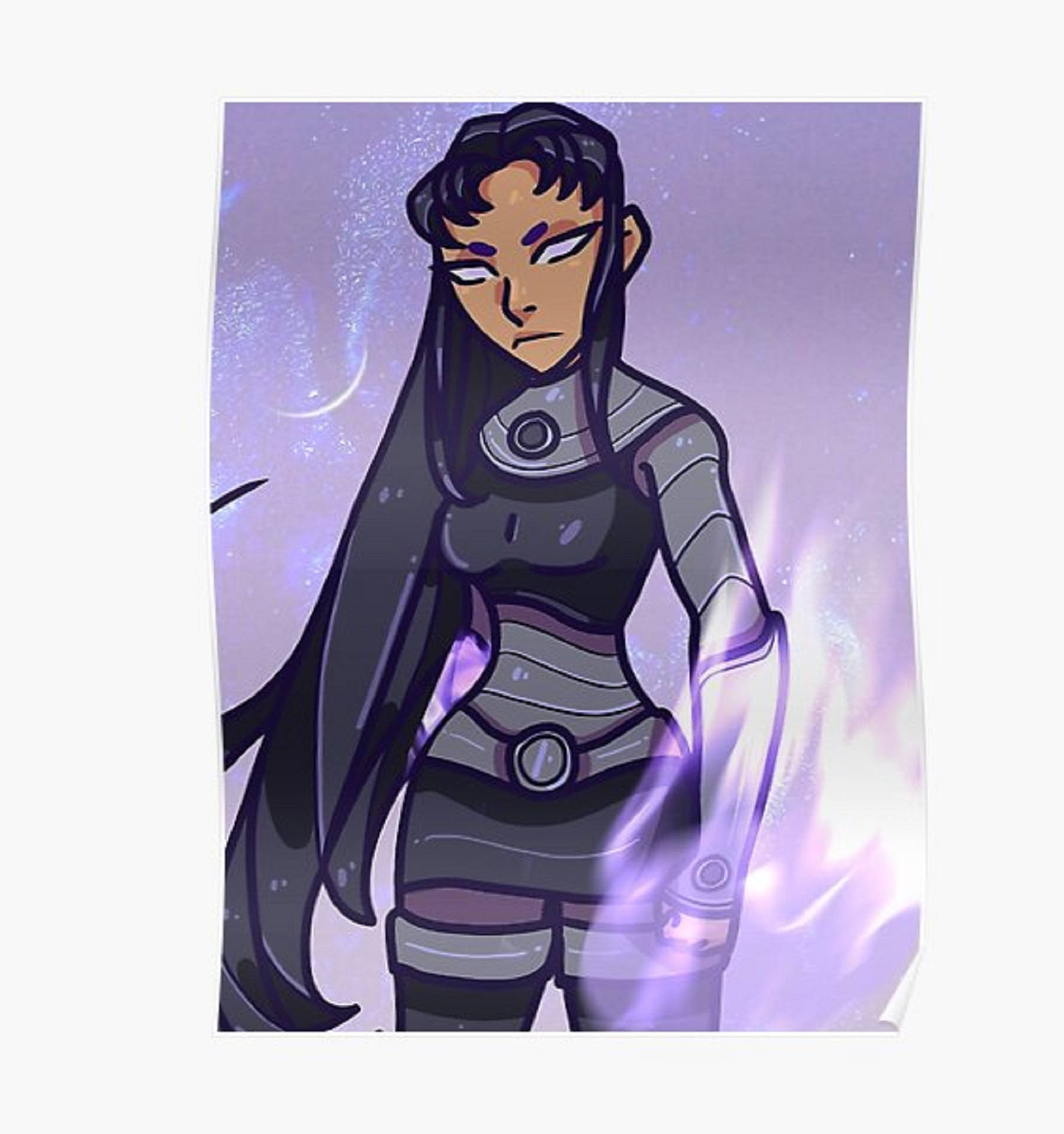 Blackfire Drawing In Blue Background