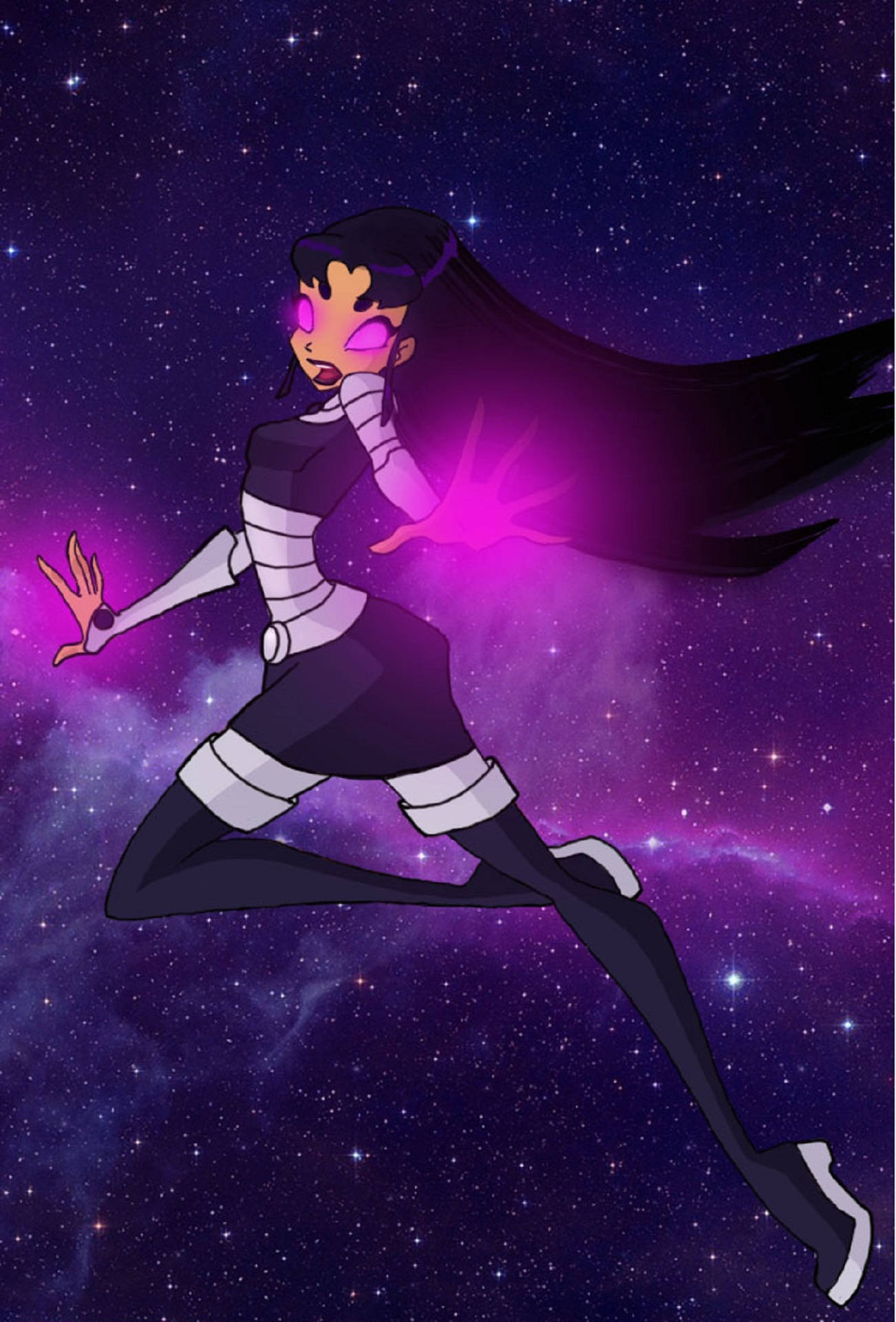 Blackfire With The Stars Background