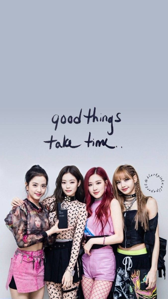 Blackpink Good Things Take Time Background