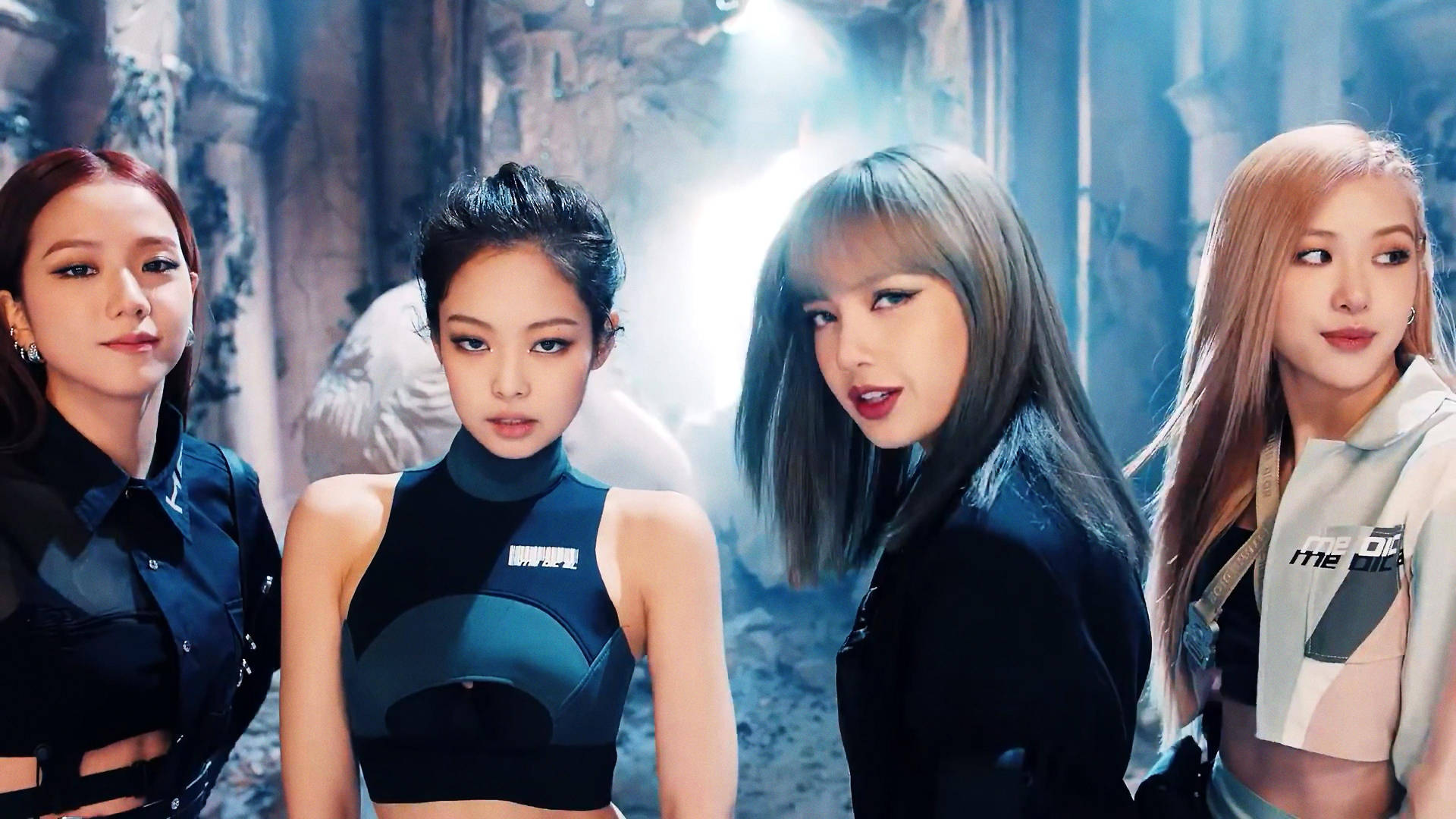 Blackpink In Smoky Setting Background