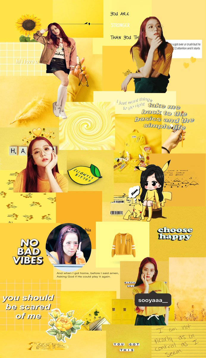 Blackpink Jisoo Yellow Picsart Background